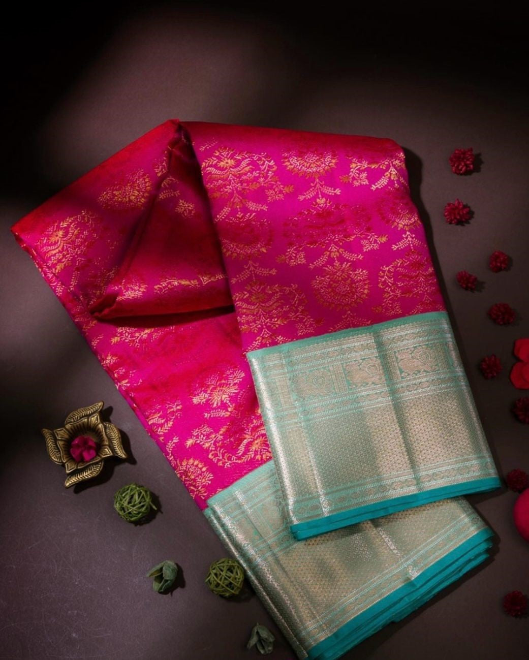 Ravishing Dark Pink Soft Silk Saree With Unique Blouse Piece