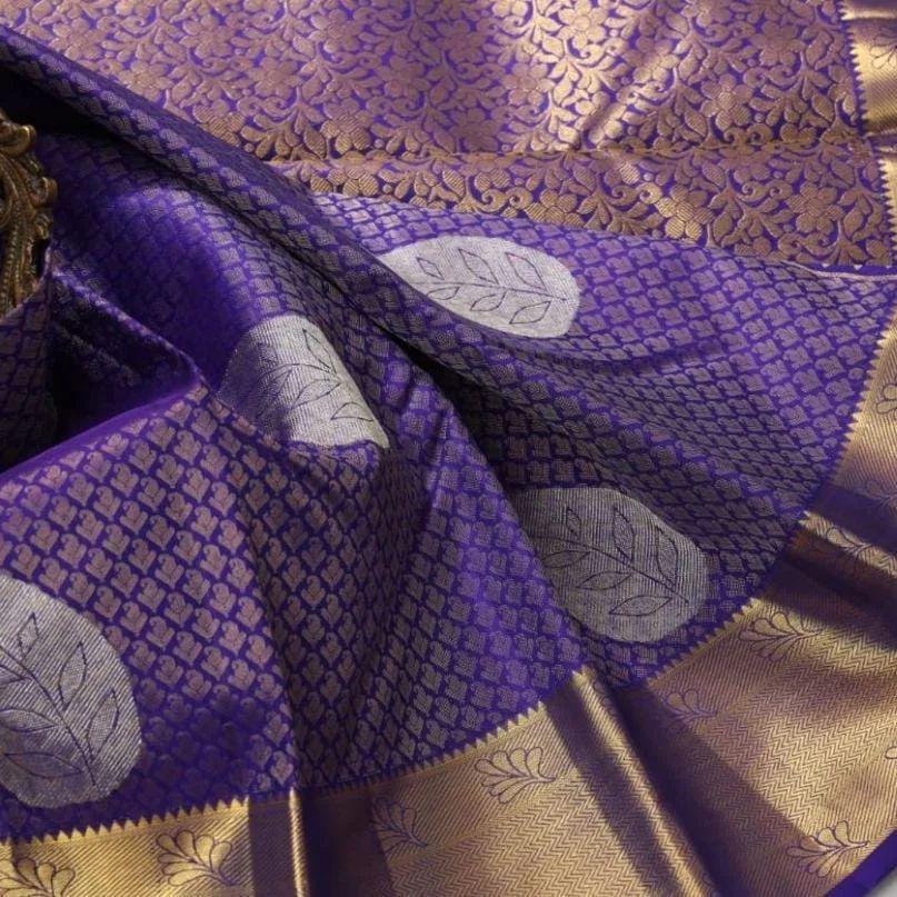 Seraphic Glam Royal Blue Soft Silk Saree With Flaunt Blouse Piece