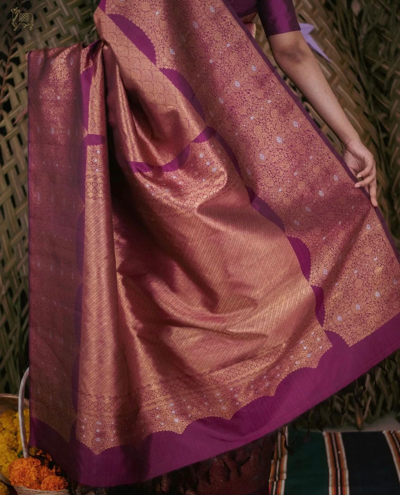 Rhapsody Purple Soft Silk Saree With Unique Blouse Piece