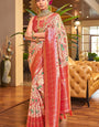 Traditional Beige Patola Silk Saree with Marvellous Blouse Piece