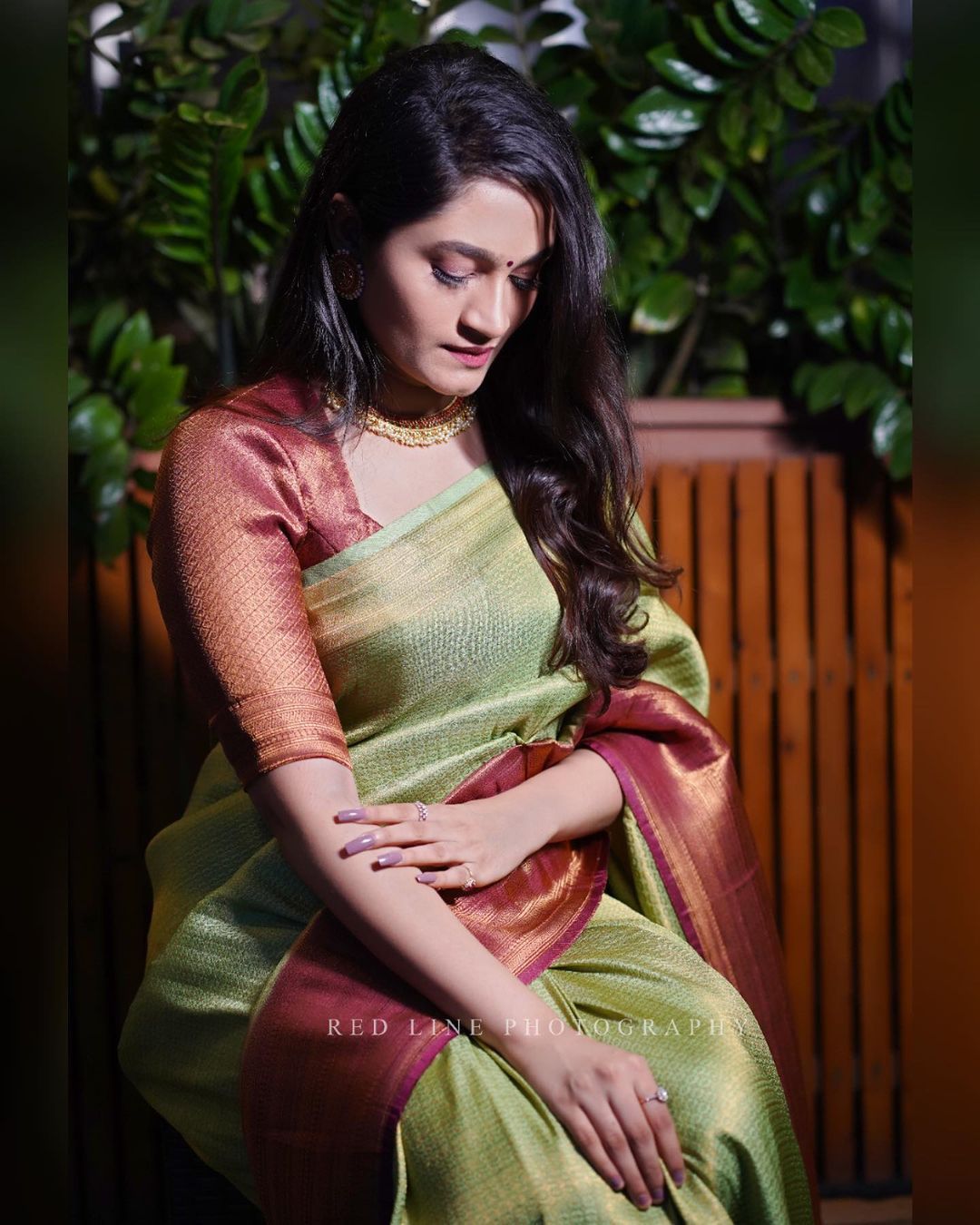 Beautiful Green Soft Silk Saree With Charming Blouse Piece