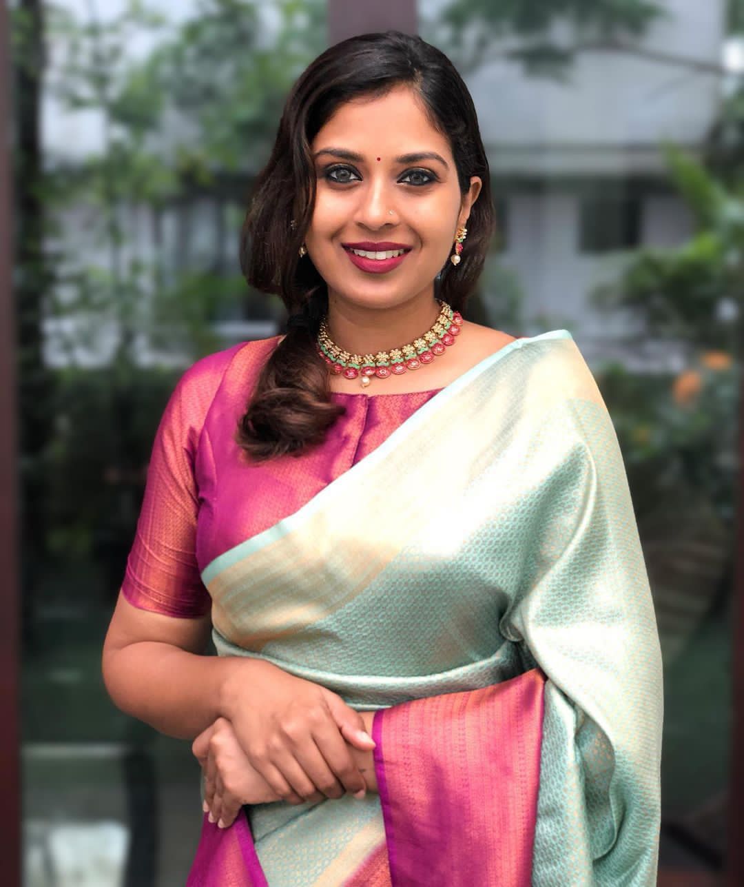 Invaluable Sea Green Soft Silk Saree With Bucolic Blouse Piece