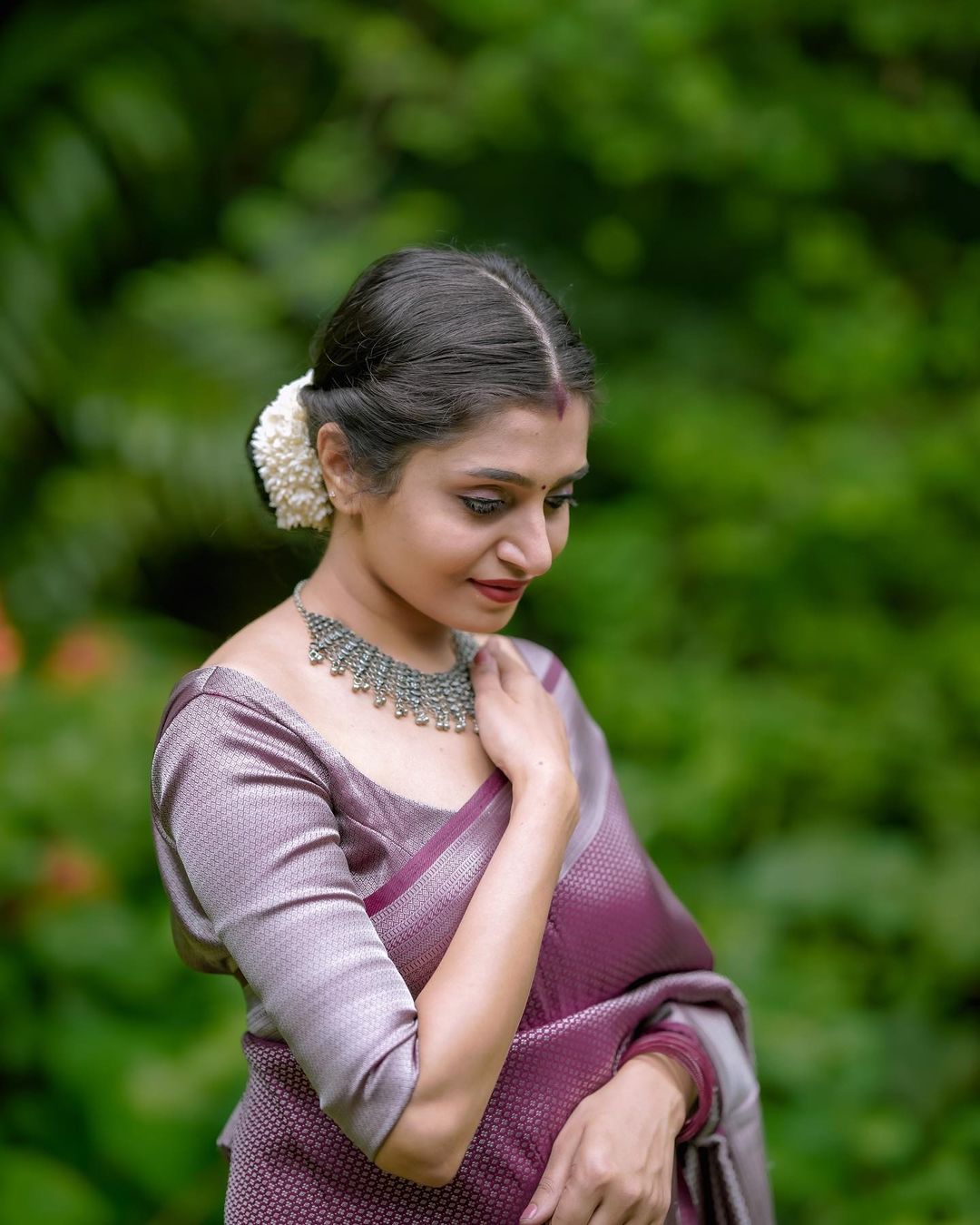 Imaginative Brown Soft Silk Saree with Desiring Blouse Piece