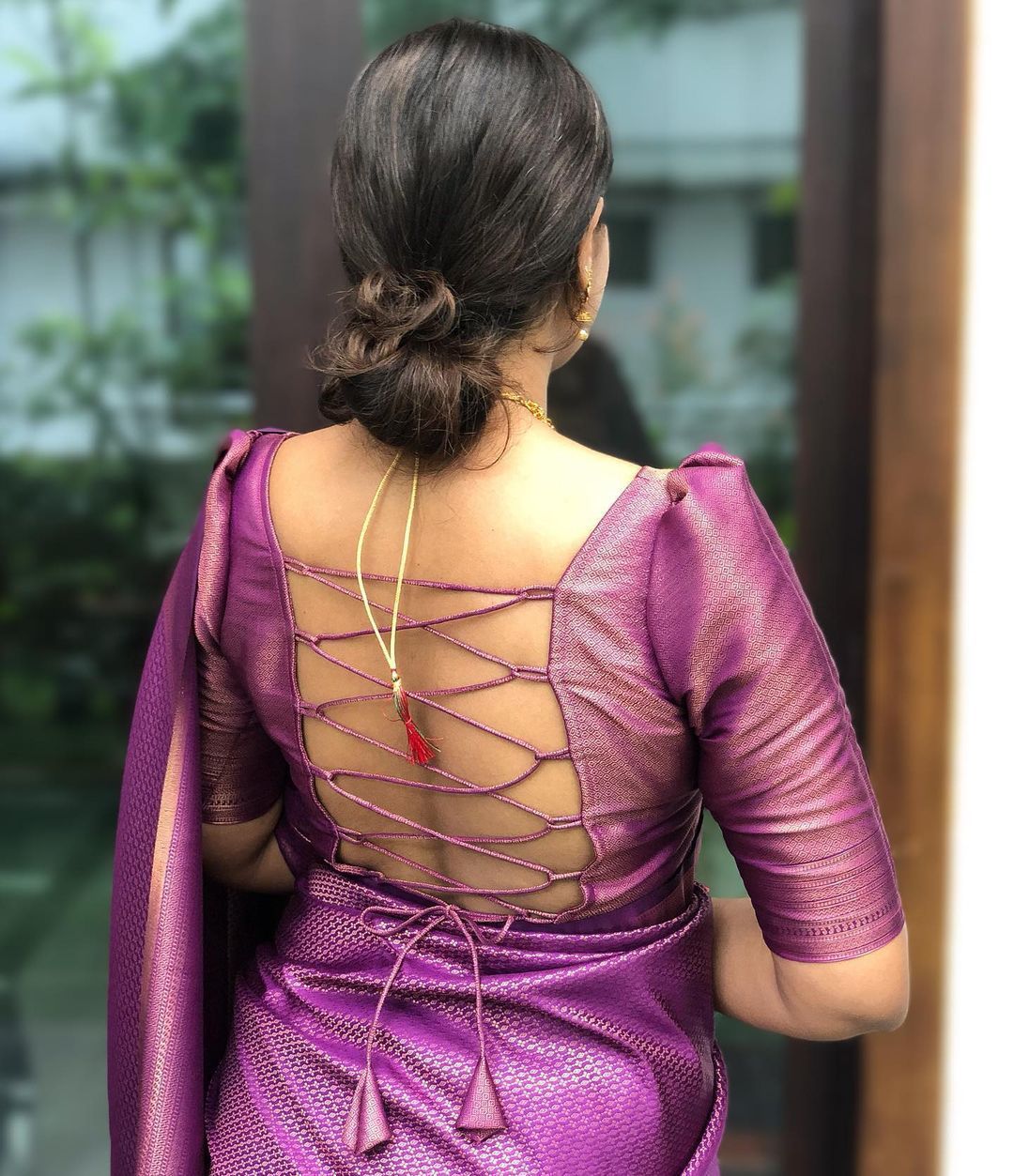 Twirling Purple Soft Silk Saree with Phenomenal Blouse Piece