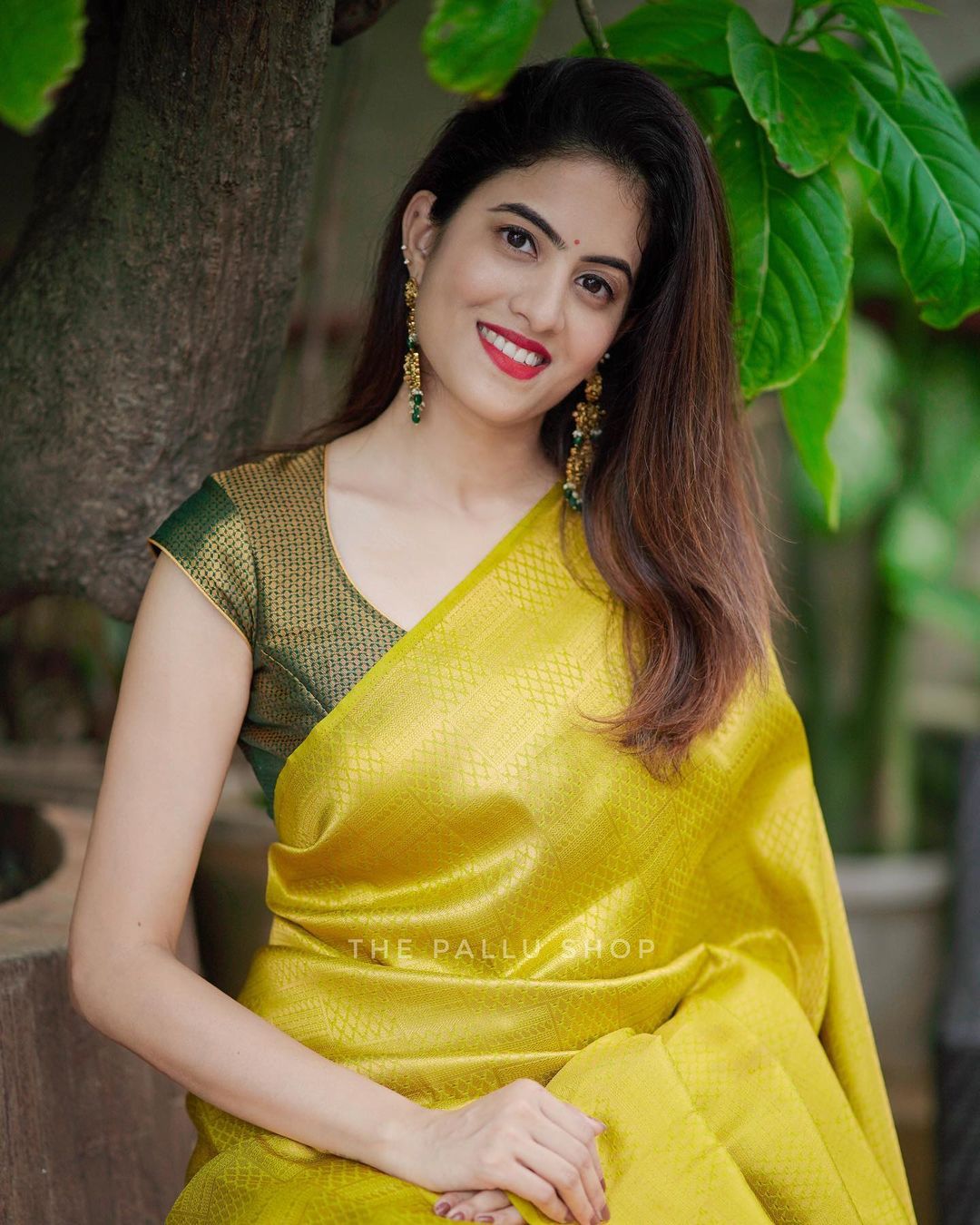 Resonant Yellow Soft Silk Saree with Designer Blouse Piece