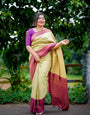 Susurrous Sea Green Soft Silk Saree With Diaphanous Blouse Piece