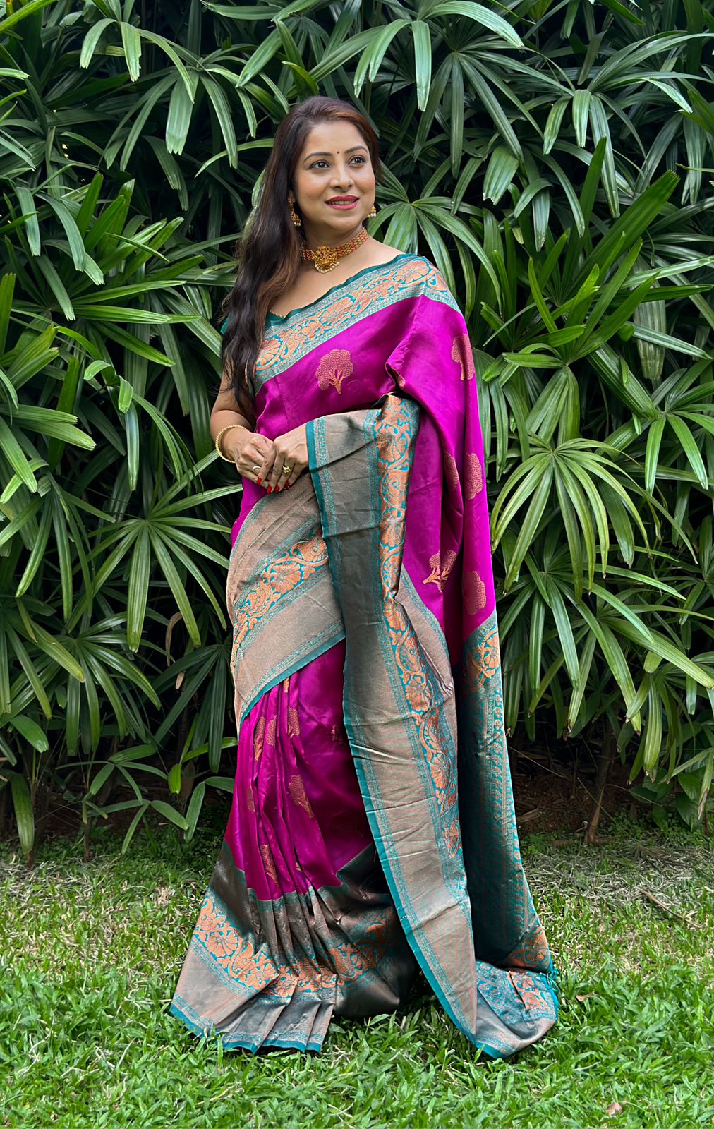 Devastating Purple Soft Silk Saree With Ratatouille Blouse Piece