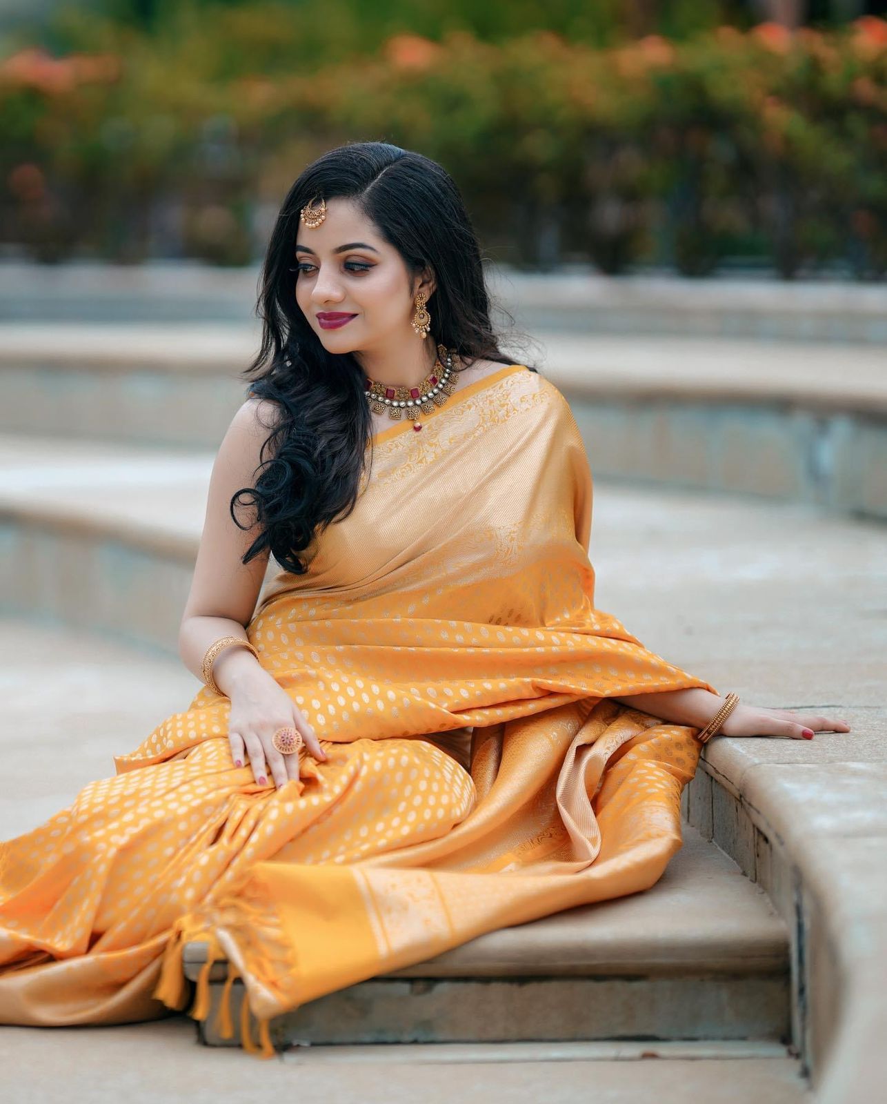 Seraglio Yellow Soft Silk Saree With Comely Blouse Piece