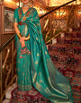 Staring Rama Kanjivaram Silk Saree with Mellifluous Blouse Piece