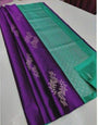 A glam Purple Soft Silk Saree With Demesne Blouse Piece