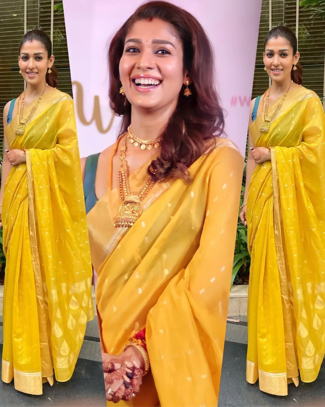 Imbrication Yellow Soft Silk Saree with Fragrant Blouse Piece