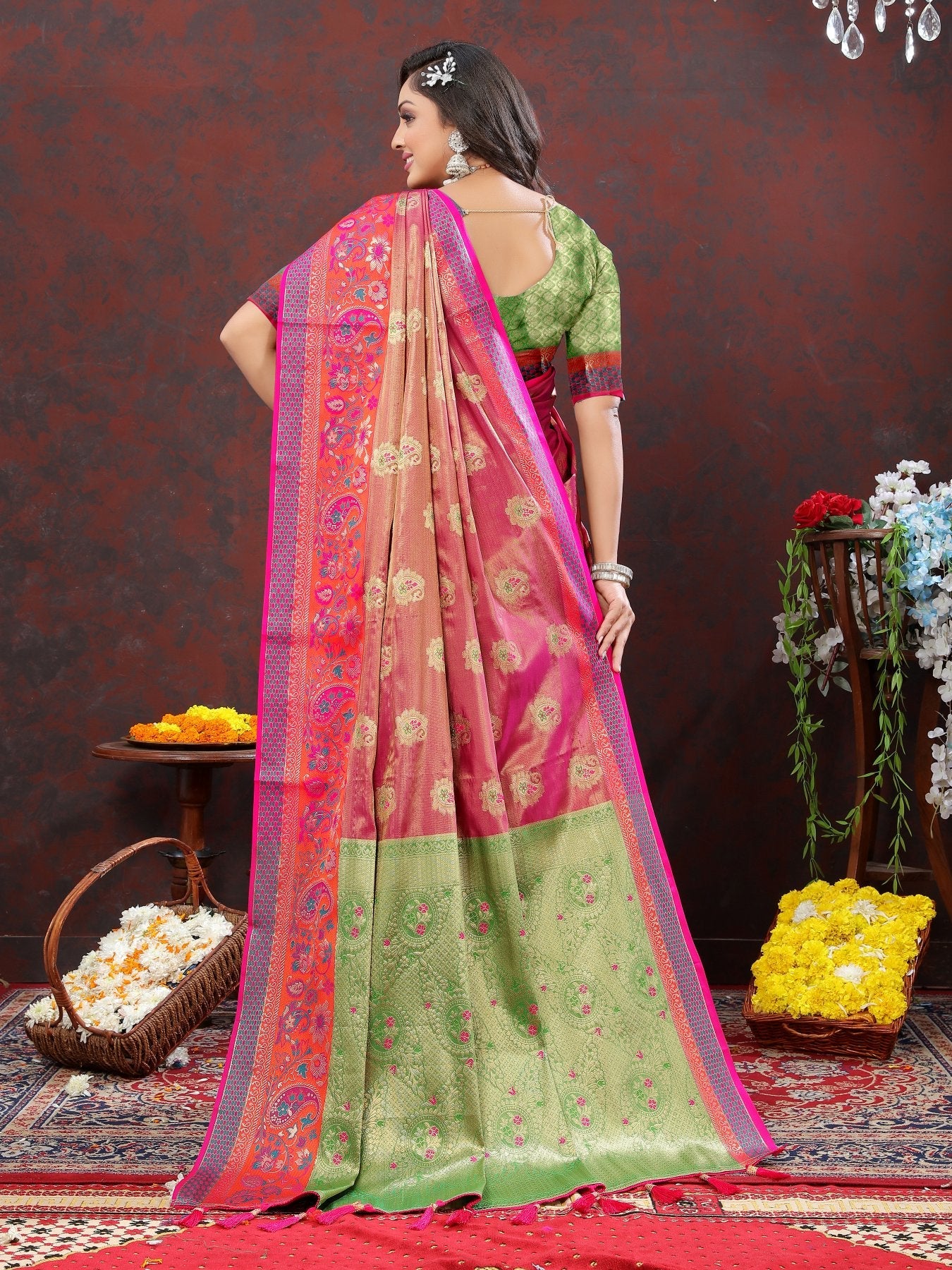 Classy Magenta Soft Banarasi Silk Saree With Susurrous Blouse Piece