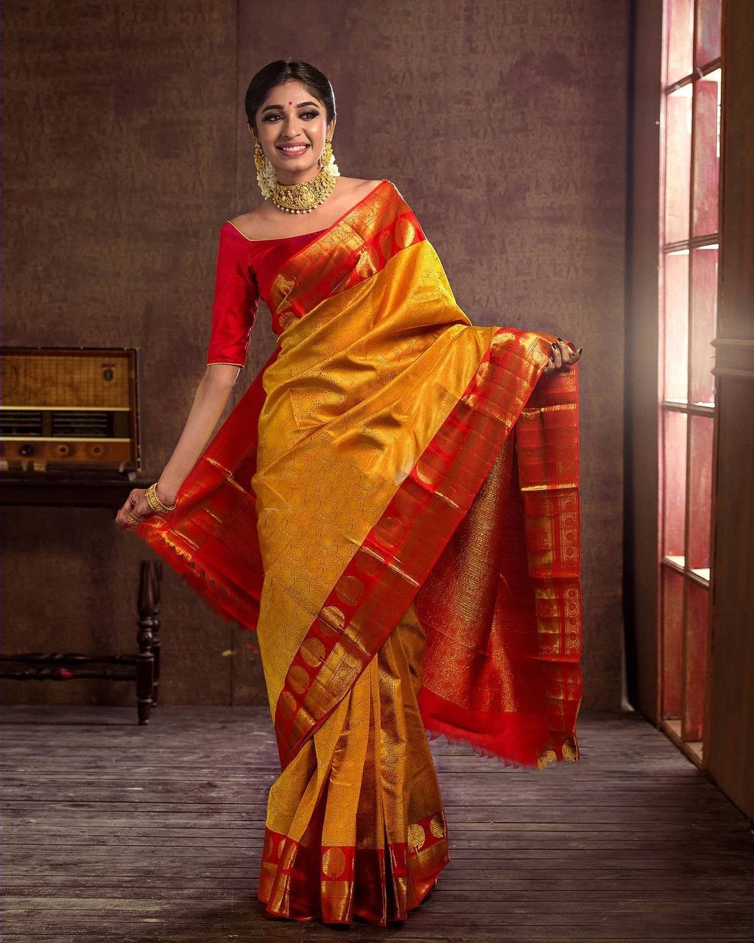 Charming Yellow Soft Silk Saree With Ideal Blouse Piece