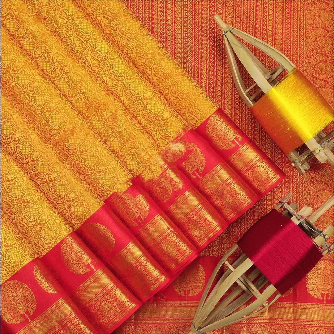 Charming Yellow Soft Silk Saree With Ideal Blouse Piece