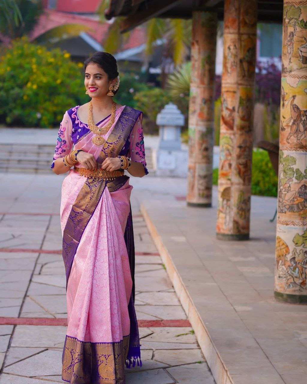 Divine Pink Soft Silk Saree With Refreshing Two Blouse Piece