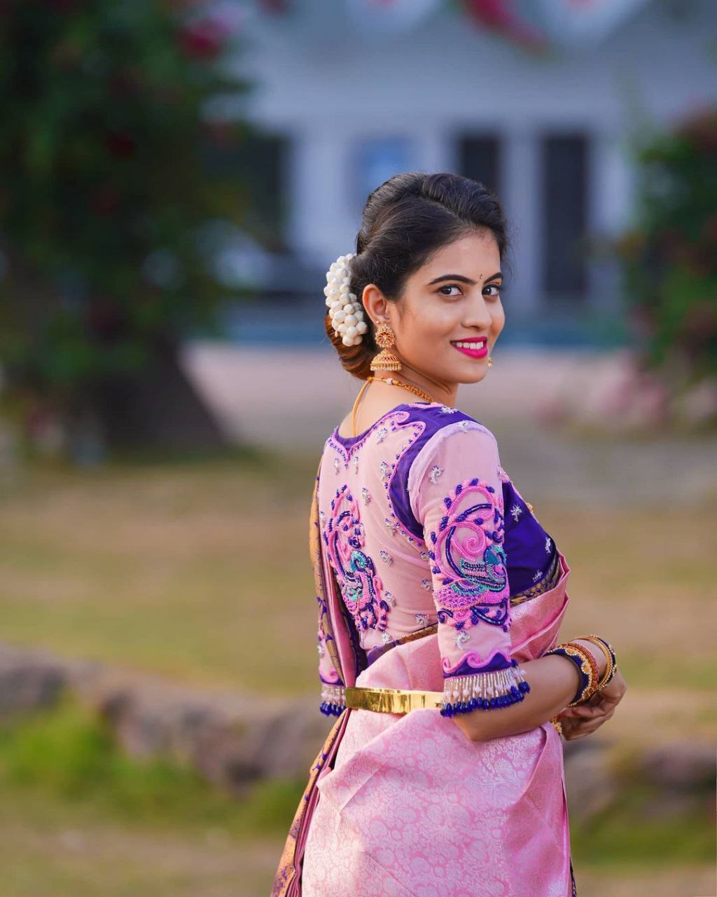 Divine Pink Soft Silk Saree With Refreshing Two Blouse Piece