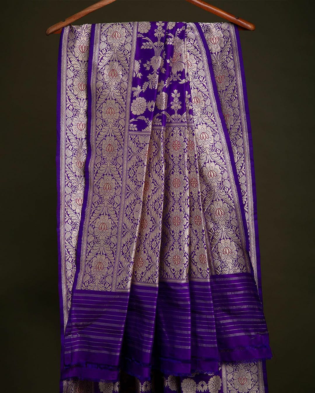 Exceptional Purple Soft Silk Saree With Angelic Blouse Piece