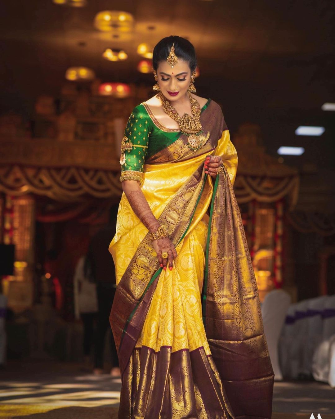 Charismatic Yellow Soft Silk Saree With Staring Blouse Piece