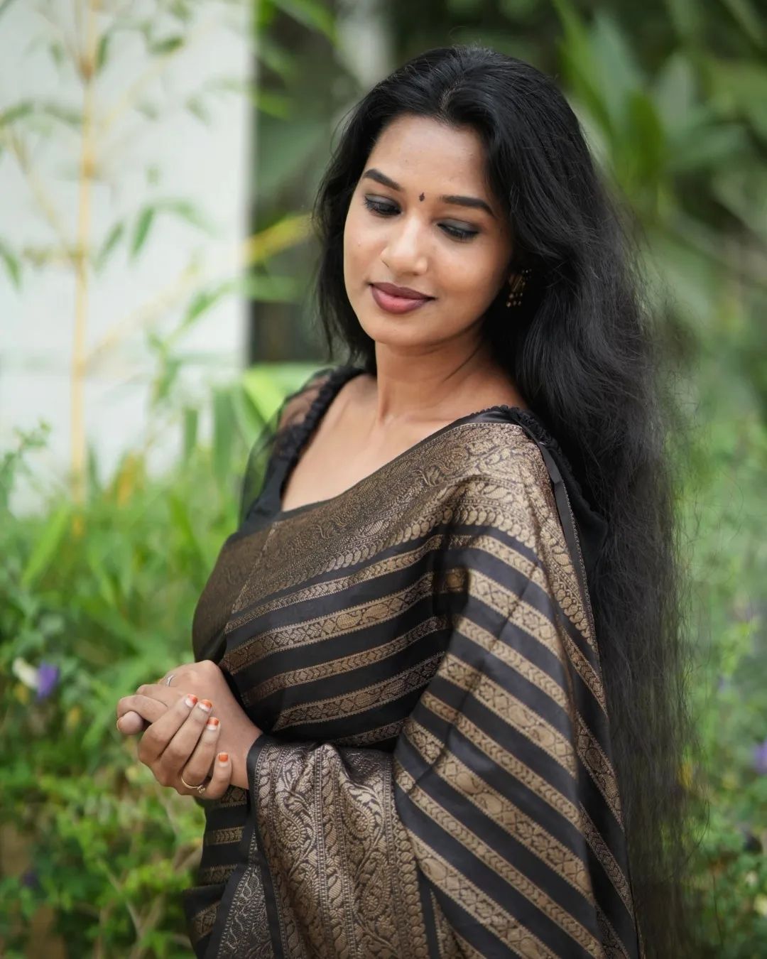 Mesmeric Black Soft Silk Saree With Ratatouille Blouse Piece