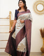 Prominent Beige Soft Silk Saree With Scrumptious Blouse Piece